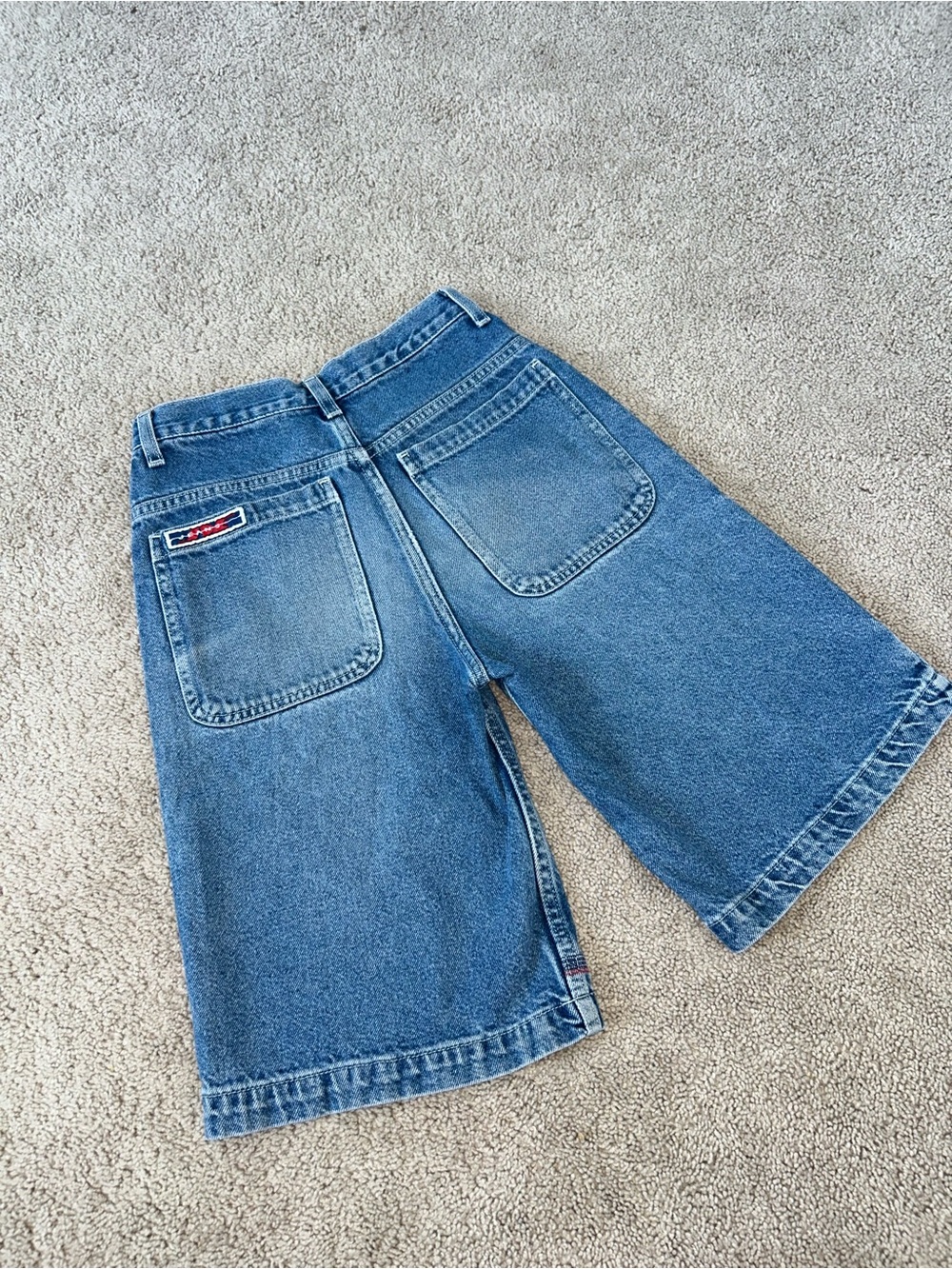 JORDACHE Blue Wide-Leg Denim shorts Sz 12 VTG skater punk Y2K